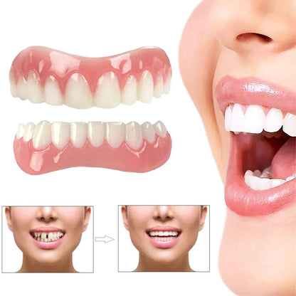 Denture Silicone Liner Kit - Soft Upper & Lower Denture Cushion Set for Easy Dental Care and Comfort