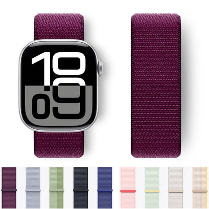 Sport Loop Strap for Apple Watch Band 40mm–49mm – Compatible with Series 3–10, SE & Ultra Adjustable Bracelet