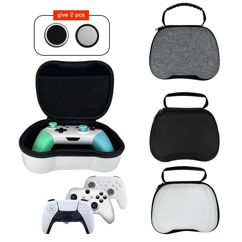 PS5/XBOX Series X/S/SWITCH Game Board Travel Carrying Hard Protection Box: Includes Two Rocker Caps - Suitable for Controllers