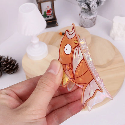 Koi Fish King Hair Claw Clip - Cute Decorative Hair Accessory for Daily Wear and Cosplay