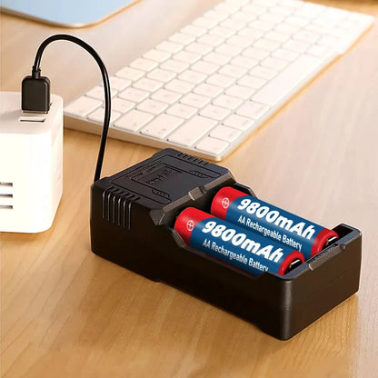 1.5V AA 9800mAh Rechargeable Battery – High-Quality Original AA for LED Lights, Toy Cameras, Microphones