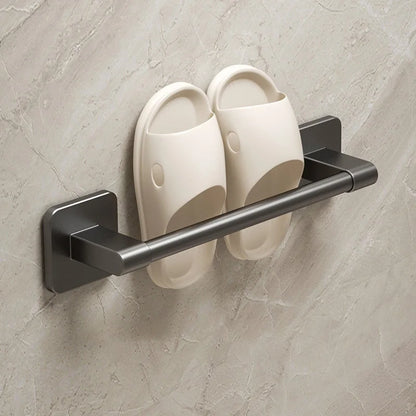 Wall Mounted Bathroom Slipper Rack - No Punching Storage for Bath, Bedroom, and Shower Room Slippers, Babouche Organizer Hanger