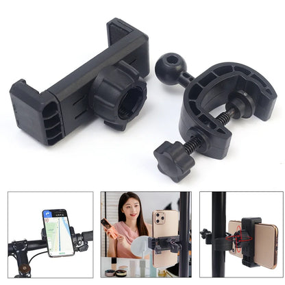 360° Rotating Tripod Phone Holder Mount Stand – Clip-On Microphone & Cellphone Support for All Smartphones Live Broadcast
