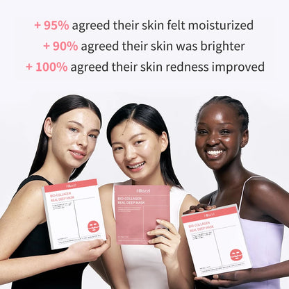 4PCS Collagen Sleeping Masks – Hydrating, Moisturizing & Whitening for Smooth, Translucent Skin