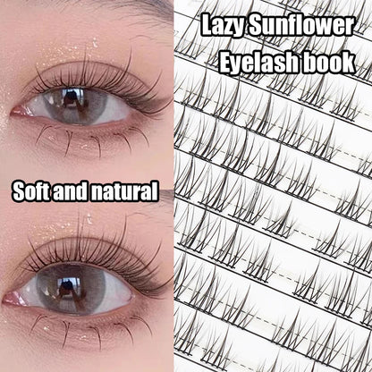 Individual Lash Extensions Kit – DIY Cluster Eyelash Book, False Lashes for Home Makeup