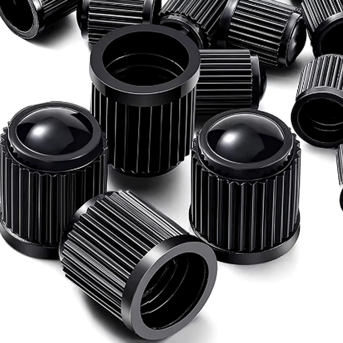 10/20/50/100PCS Universal Tire Valve Stem Caps – Dustproof Rim Covers for Motorcycle, Bicycle & Car