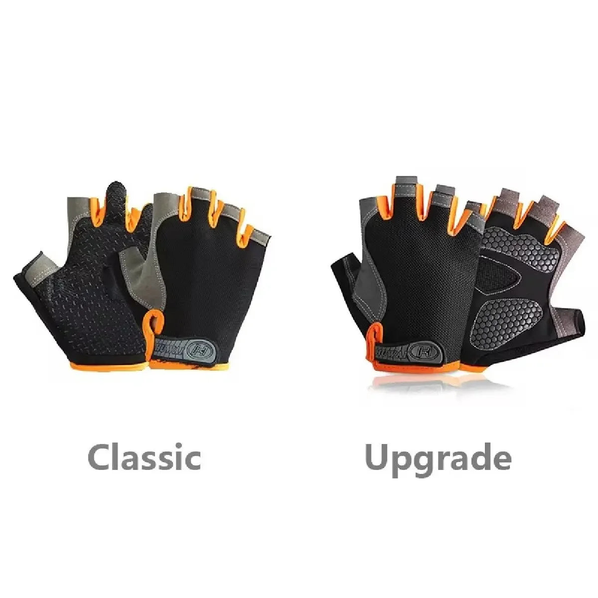 Breathable Fingerless Cycling Gloves - Anti-Slip Half-Finger Fitness, Gym & Fishing Gloves for Men & Women