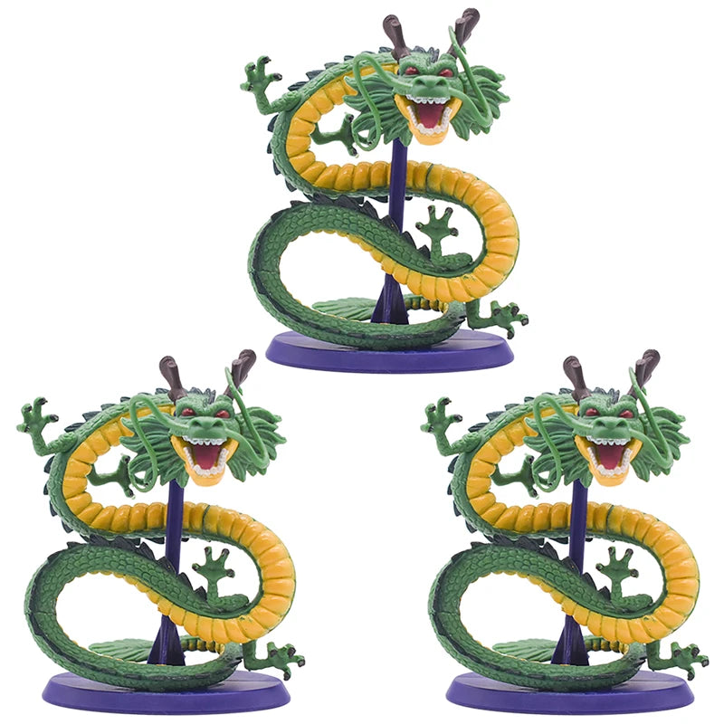 Dragon Ball Z Shenron Figure — Handmade PVC DBZ Son Goku Cyan Dragon Anime Figurine & Birthday Decoration Toy