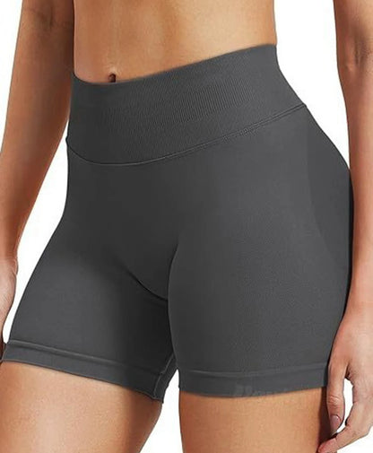 Women’s Summer Low-Waist Seamless Shorts – High-Stretch Gym, Yoga, Running & Cycling Shorts