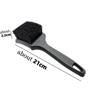 Car Tire Rim Brush | Wheel Hub Cleaning Tool | Black Tire Auto Washing Accessory for Wheels Detailing