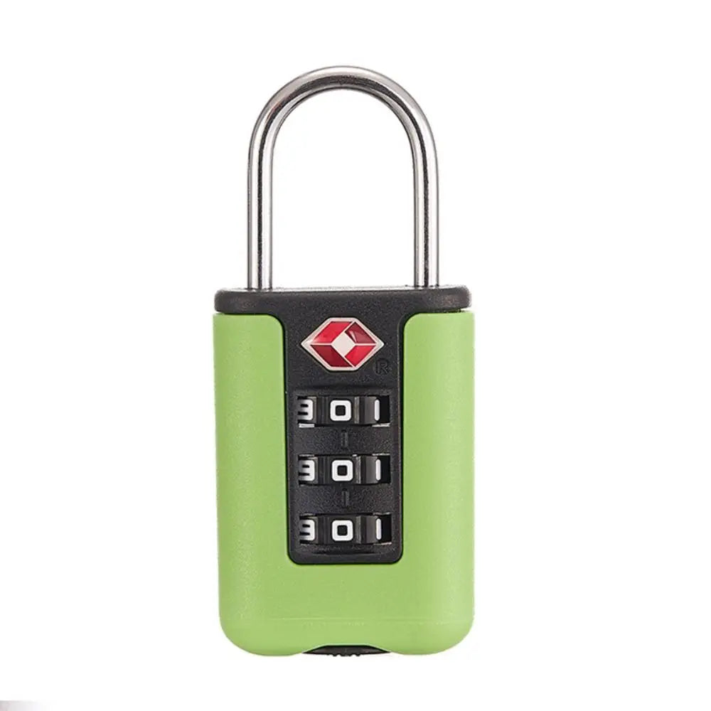 3-Digit Resettable Combination Mini Padlock – Luggage, Backpack, Zipper & Cabinet Security Lock for Travel & Dorm Use