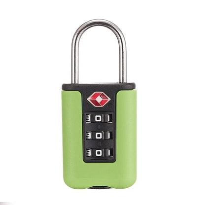 3-Digit Resettable Combination Mini Padlock – Luggage, Backpack, Zipper & Cabinet Security Lock for Travel & Dorm Use