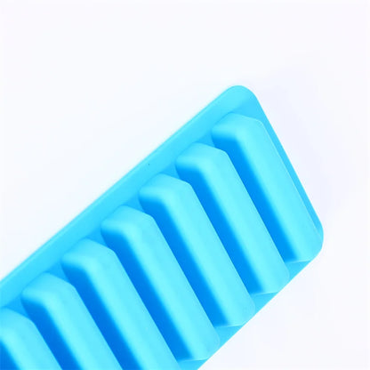 10 - Grid Stick Shape Ice Tray for Easy Release Fun! Silicone Popsicle & Chocolate Mold Magic!