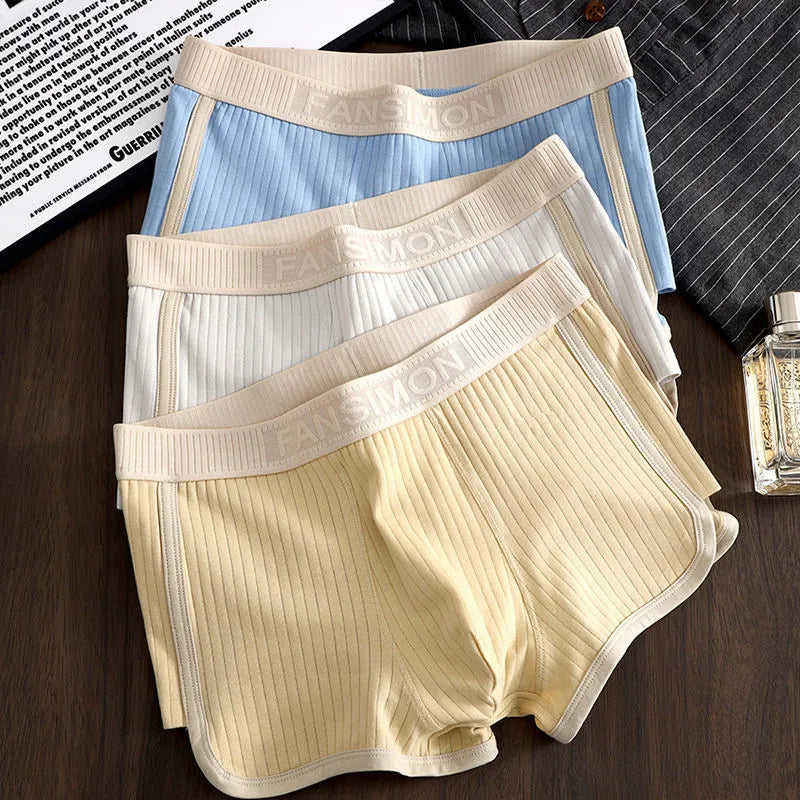 Men’s Breathable Mesh Boxer Briefs - Stretch U-Crotch Underwear with Wide Waistband