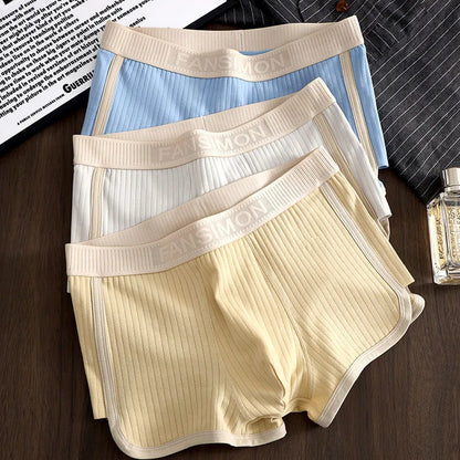 Men’s Breathable Mesh Boxer Briefs - Stretch U-Crotch Underwear with Wide Waistband