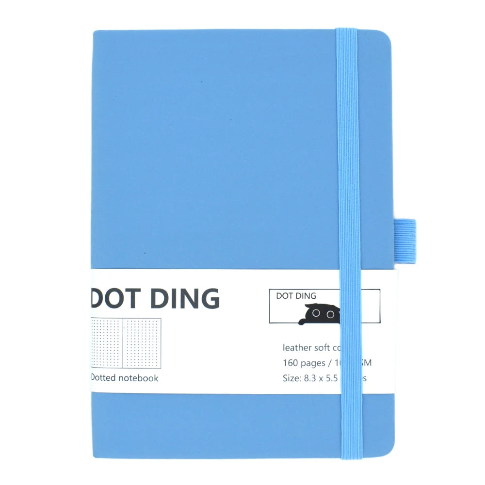 A5 Softcover Dotted Notebook – Kawaii Notepad, Weekly Planner, Diary for Students & Office Supplies