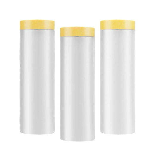 Pre-Taped Masking Film Roll with Adhesive Tape for Automotive Painting & Surface Protection