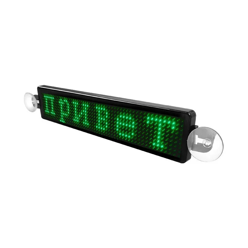 Advertising Programmable LED Message Board - DIY Scrolling Text Display for Car Rear Windows, Cafes, Bars, and Store Signs