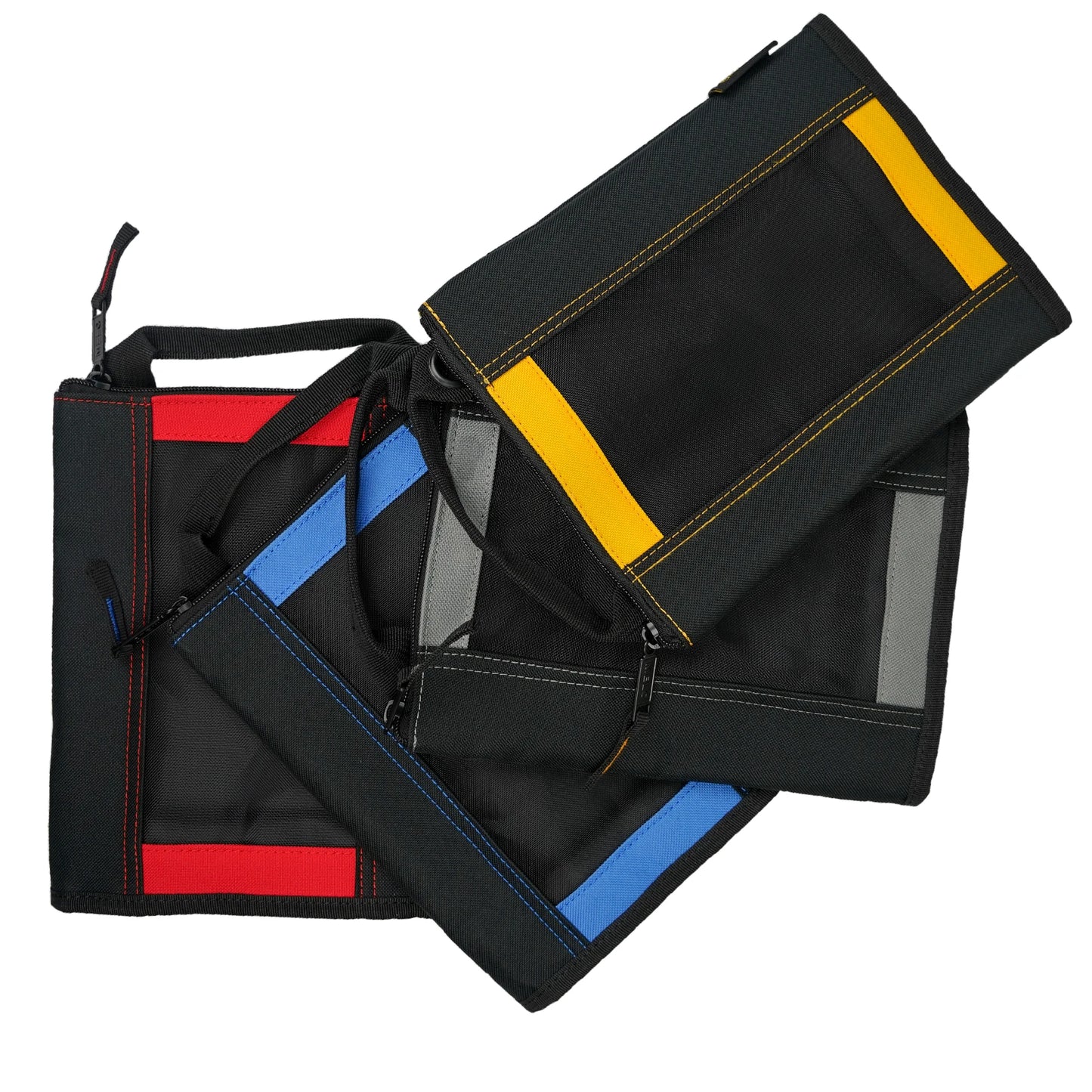 MELOTOUGH Canvas Tool Pouch | 2-Pack Zipper Bags with Mesh Window & Hanging Grommets