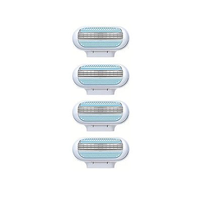 3-Layer Women’s Manual Razor — Replaceable Head Shaver for Armpit, Bikini & Body Hair Removal