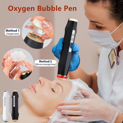 Portable Oxygen Bubble Facial Machine – CO2 Bubble Pen for Aqua Skin Cleansing and Spa Beauty Care
