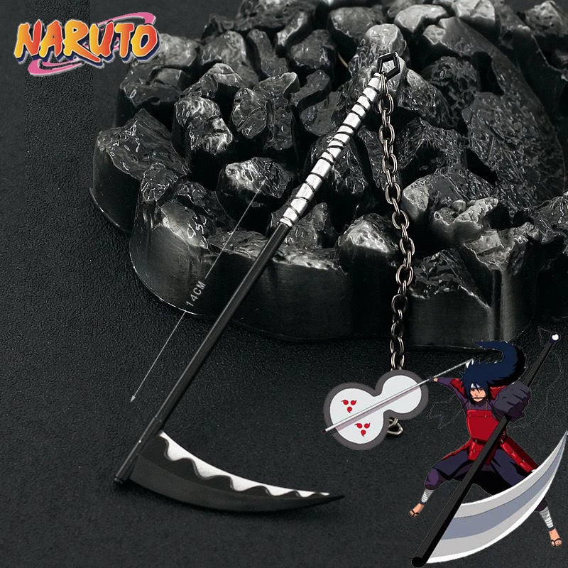 Anime Naruto Weapon Keychain Set – Metal Models of Asuma, Zabuza Sword, Kisame, Hidan, Minato Kunai & Flying Thunder God Cosplay Toys for Boys