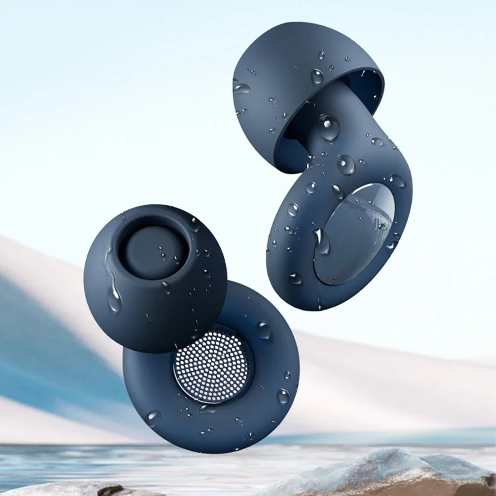 Soft Reusable Ear Plugs for Sleeping - Noise Reduction Hearing Protection for Travel & Work