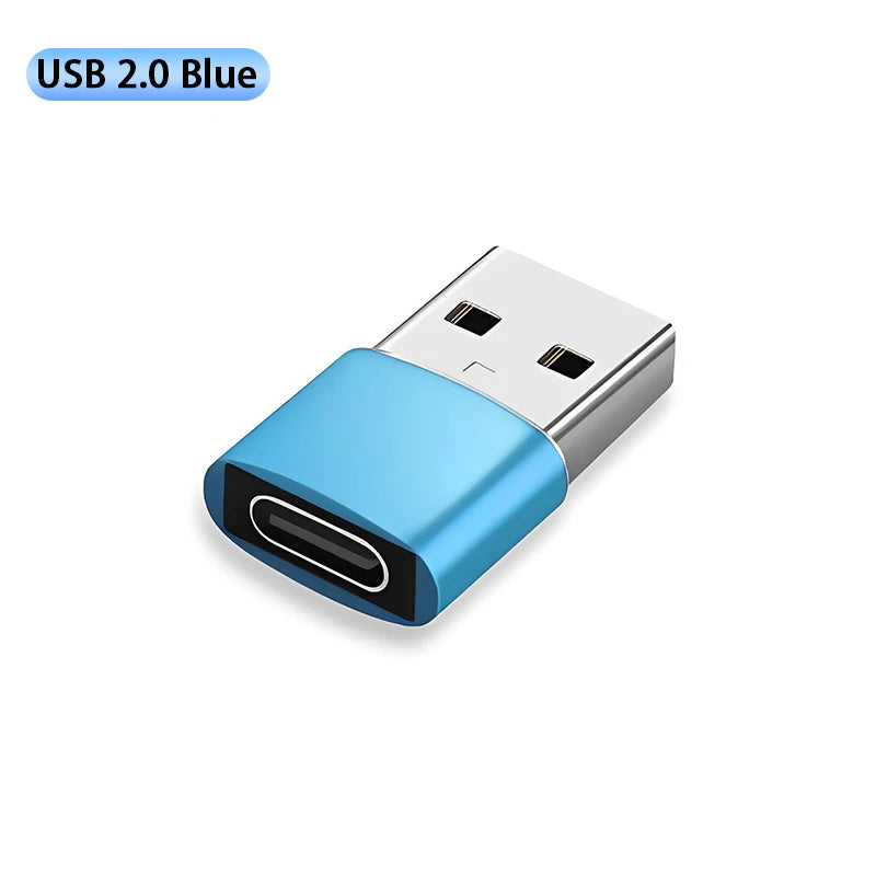 USB C 3.0 Adapter - Type C Male to USB 2.0 Female Converter for Mobile Phones, PC Laptops & Devices