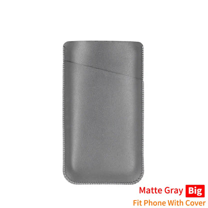 Universal PU Leather Phone Bag - Protective Pocket Wallet Pouch for iPhone 14–17 Pro Max Plus and Samsung Note 20 S21