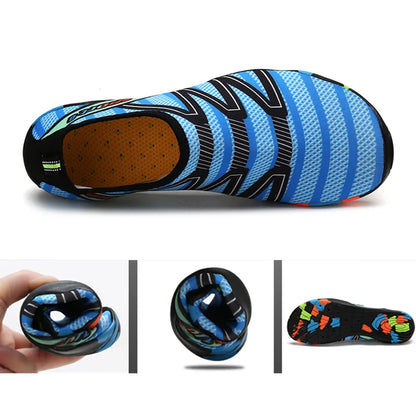 Water Sports Aqua Barefoot Shoes - Unisex Outdoor Beach Shoes for Swimming, Gym, Running, Yoga - Men's and Women's Sneakers Footwear