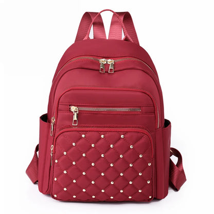 High-Quality Nylon Women's Backpack - Large Capacity, Versatile and Casual Travel Shoulder Bag for Teens