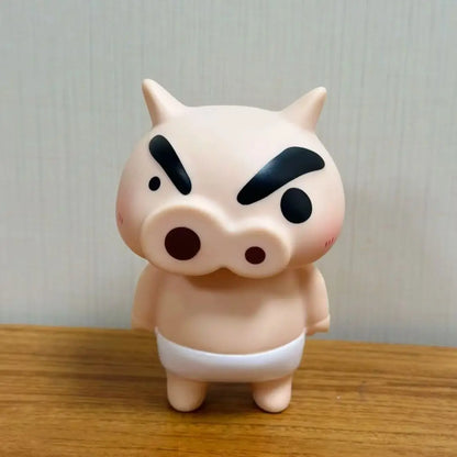 Take Bath Zaemon Crayon Shin-Chan Mobile Phone Stand – Desktop Figure Ornament & Car Decoration Gift Doll