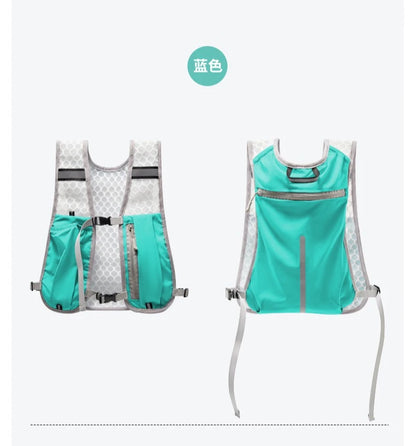 Lightweight Reflective Running & Biking Vest | Hydration Chest Pack with Phone Storage Pocket