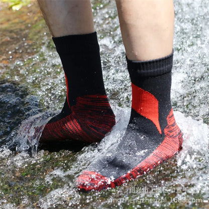 Waterproof Hiking Socks – Breathable Outdoor Winter Socks for Wading, Camping, Skiing, and Snow Riding