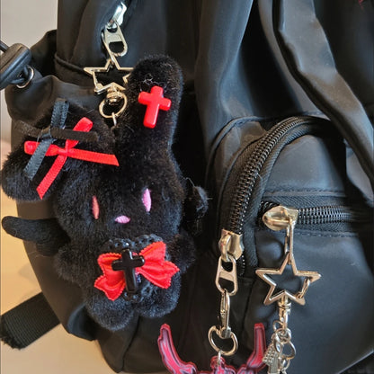 NEEDY GIRL OVERDOSE Guard Plush Keychain - Anime Cosplay Pendant Fan Gift Accessory