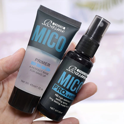 Makeup Primer & Setting Spray Set - Pore-Blurring Base and Long-Lasting Makeup Finish