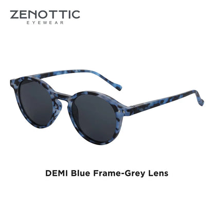 ZENOTTIC Retro Circular Polarized Sunglasses (S Size) – Vintage Small Round UV400 Goggles for Men & Women