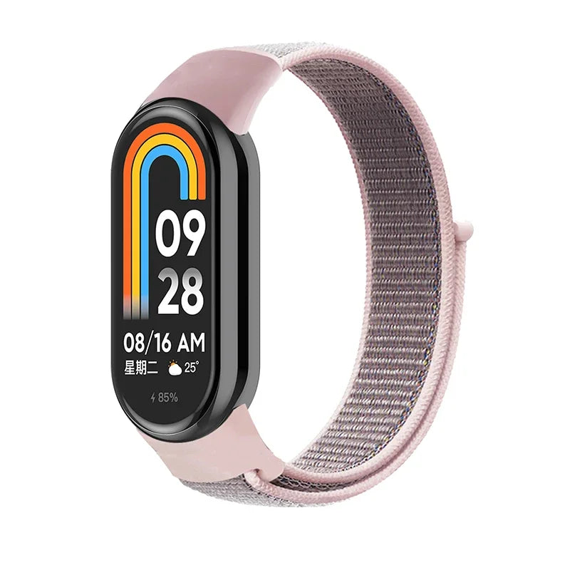 Nylon Sport Loop Strap for Xiaomi Mi Band 9 8 NFC – Replacement Wristband for Mi Band 7 6 5 4 3