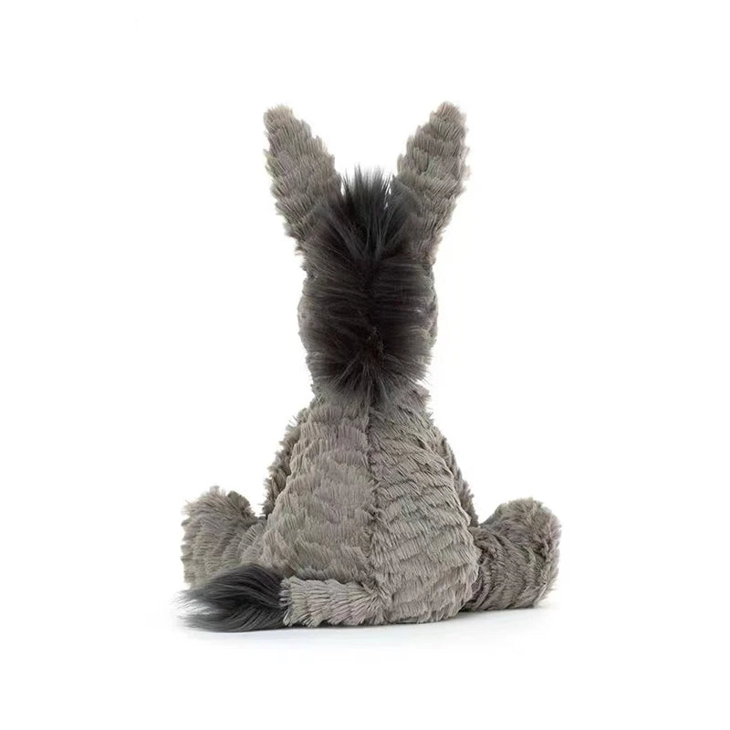 23/40/60cm Cute Burro Plush Toy — Grey Donkey Stuffed Animal, Soft Baby & Infant Doll, Birthday Gift & Room Decor