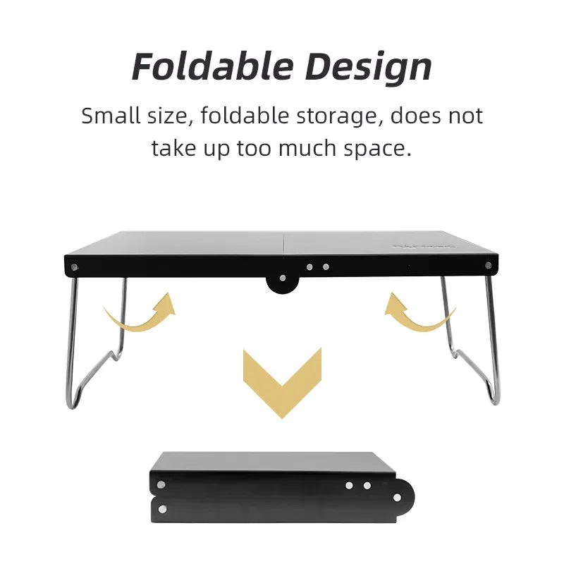 Portable Foldable Camping Table – Ultralight MDF Mini Coffee Table for Outdoor Hiking & Picnic Use