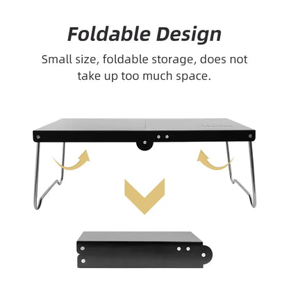 Portable Foldable Camping Table – Ultralight MDF Mini Coffee Table for Outdoor Hiking & Picnic Use