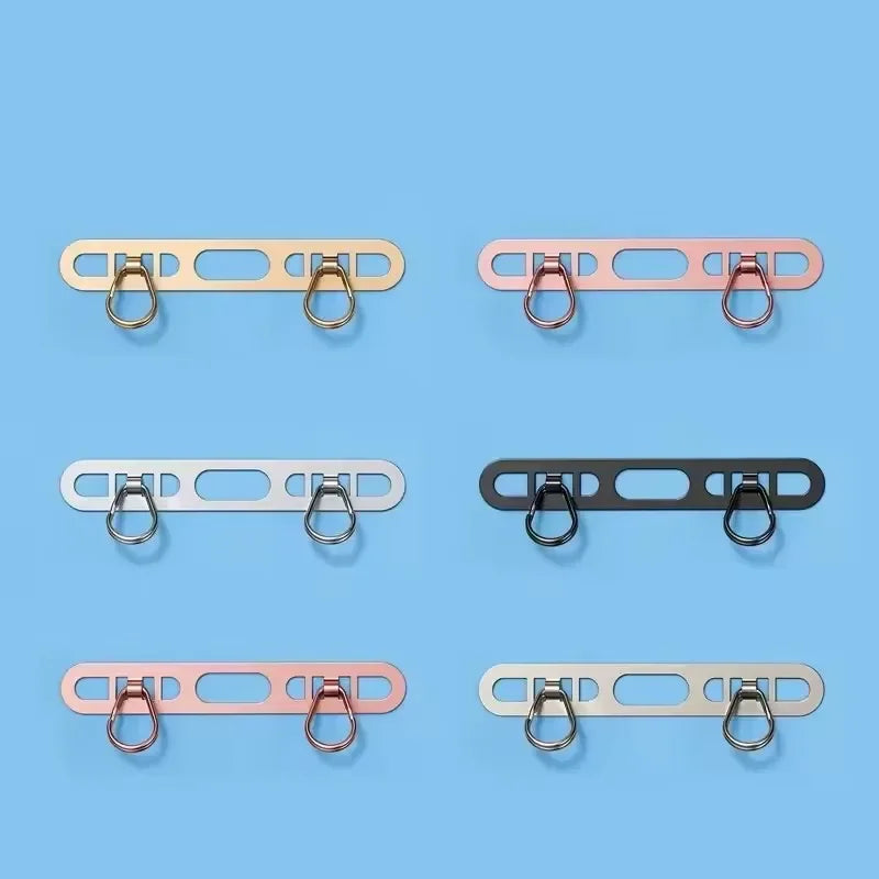 Ultra-Thin Stainless Steel Phone Lanyard Gasket Patch – Metal Hanging Cord Clip Connector for Cellphone Safety Accessories