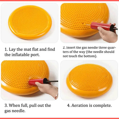 Montessori PVC Balance Stone - Inflatable Sensory Cushion for Children, Tactile Sensing & Social Games