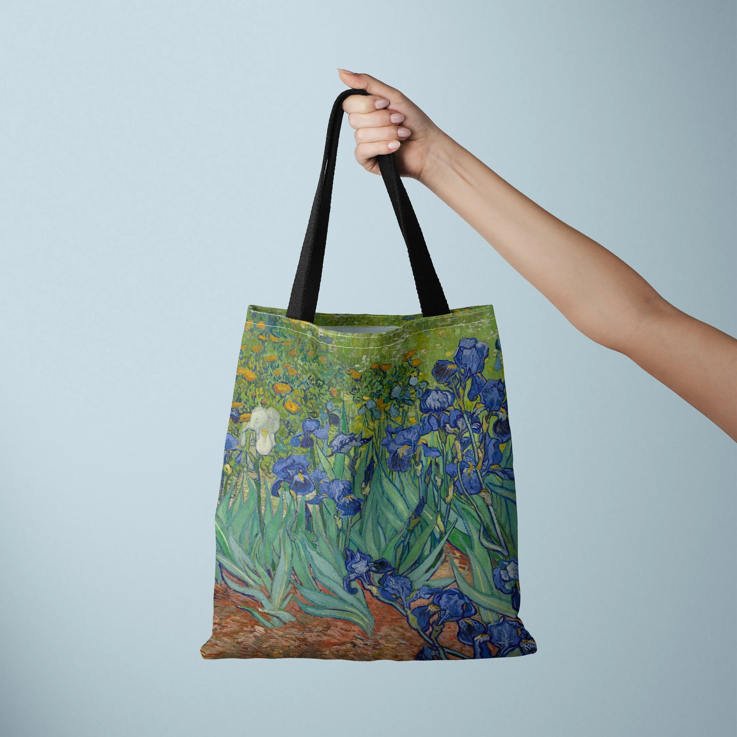 Oil Painting Printed Canvas Tote Bag - Lightweight, Multi-functional Women's Handbag for Daily Use and Shopping