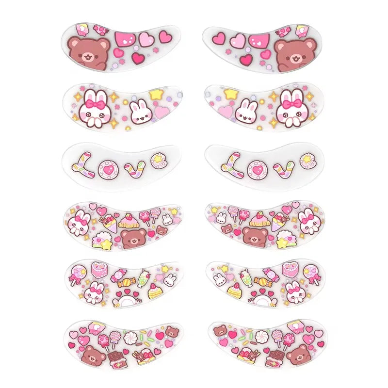 Blackwings Reusable Silicone Cooling Eye Patches – Gel Eye Mask for Dark Circles & Puffy Eyes (6 Pairs)