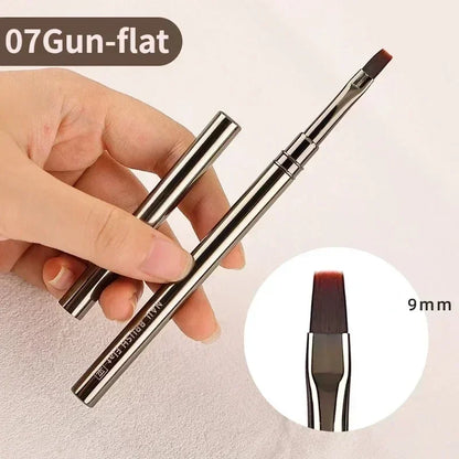 Nail Art Liner Brushes – Striping & Drawing Pens for Elongated Lines, 6–25mm Professional Manicure Design Tools