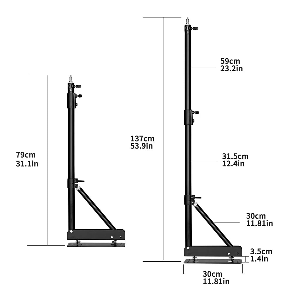 170cm Heavy Wall Mount Boom Arm – Projector Bracket for Photography Studio, Softbox, Video Strobe & Ring Lights