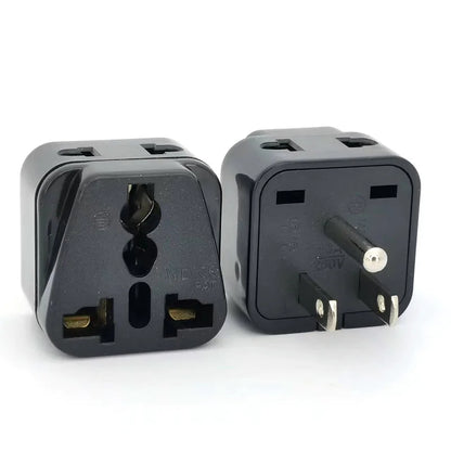 Universal 2-in-1 Travel Adapter Plug – Japan, America, EU, UK, AU to US Type A/B Charger for Canada & Thailand