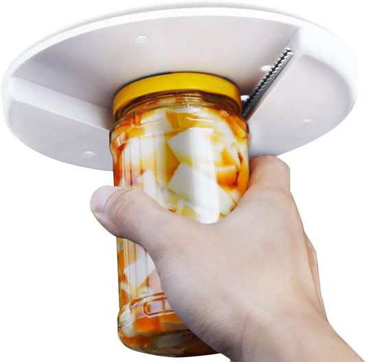 Under Cabinet Jar Opener for Seniors — Easy Can & Jar Opener for Weak Hands & Arthritis Kitchen Aid