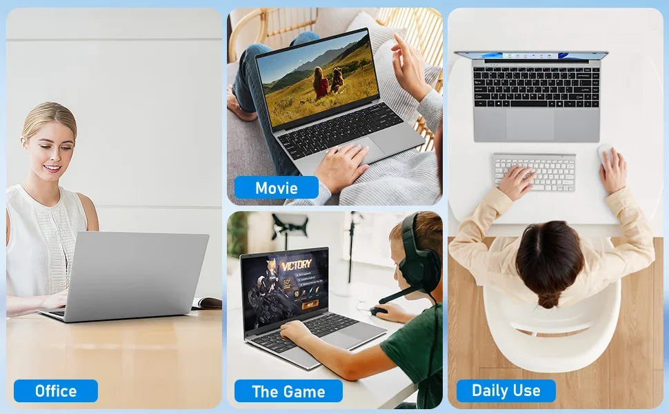 Windows 11 Gaming Laptop – Intel Core i9-8950HK, 16GB DDR4, 1TB SSD, High-Performance Notebook for Gaming, Office & Study